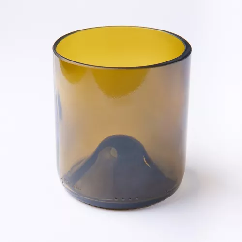 plates & culotees lot de 4 verres ambres