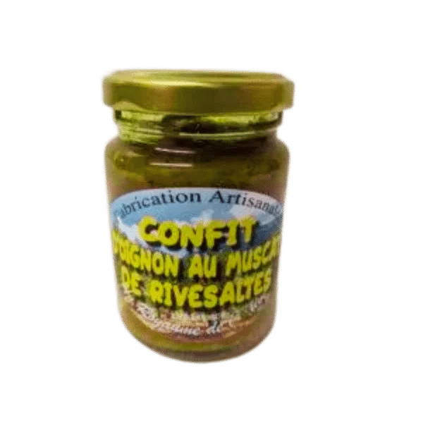 au royaume de l'olive confit d'oignon au muscat de rivesaltes - Le comptoir de l'épicurienne - épicerie fine - épicerie salée - Narbonne