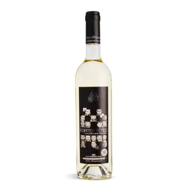 terre d'expression fortes tetes blanc - Le comptoir de l'épicurienne - produit de cave - Narbonne