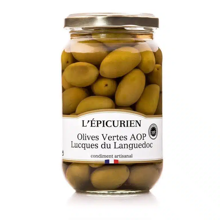 l'epicurien olives vertes aop lucques du languedoc - Le comptoir de l'épicurienne - épicerie fine - épicerie salée - Narbonne