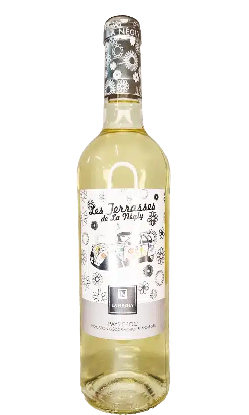 chateau la negly les terrasses blanc - Le comptoir de l'épicurienne - vin - produit de cave - Narbonne