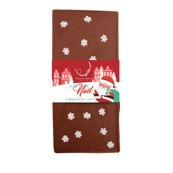 nougalet tablette joyeux noel chocolat au lait