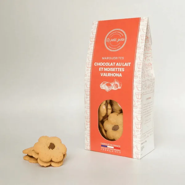 le petit zeste marguerites chocolat lait noisettes azelia valrhona