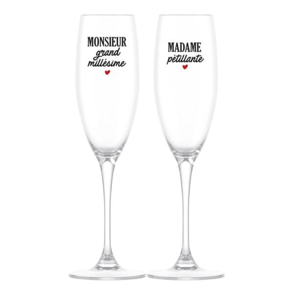 coffret flutes madame & monsieur