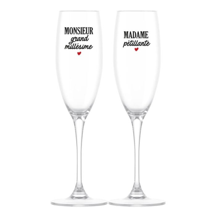 coffret flutes madame & monsieur