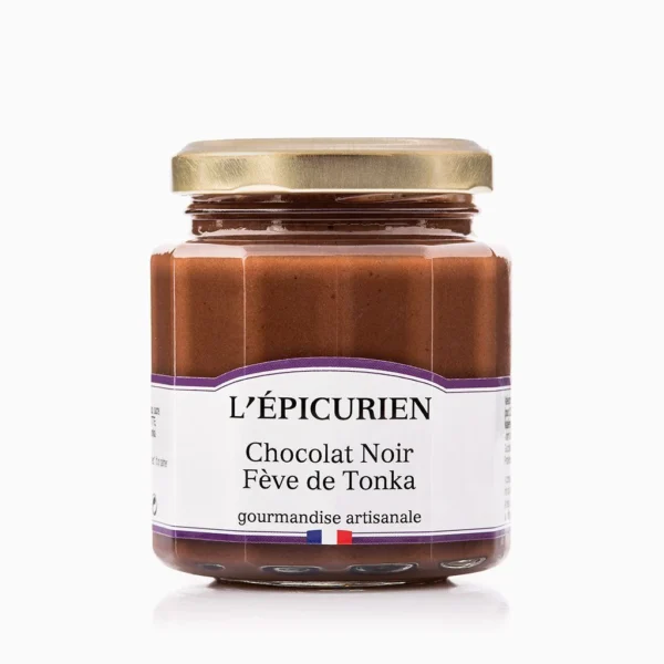 l'epicurien pate a tartiner chocolat noir et feve de tonka