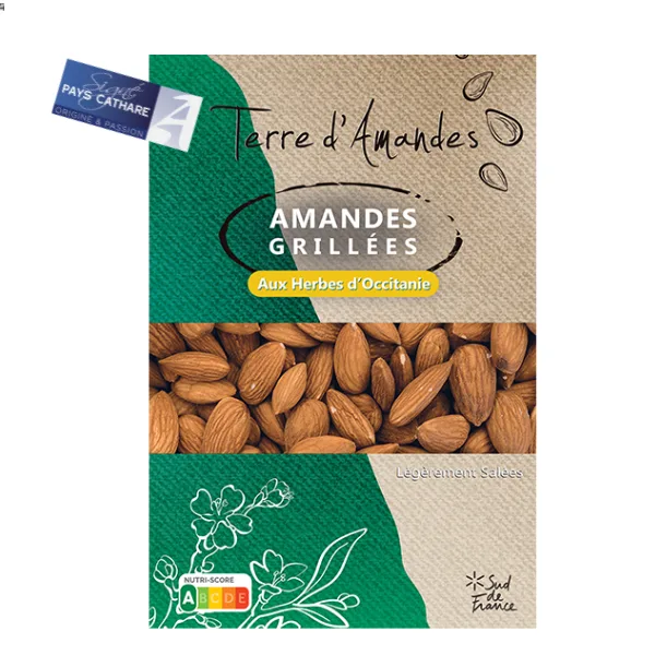 terres d'amandes amandes grillees aux herbes d'occitanie