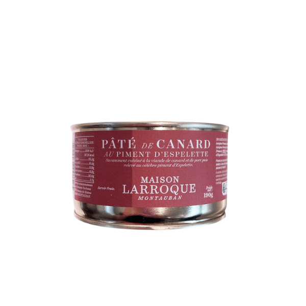 maison larroque pate de canard au piment d'espelette