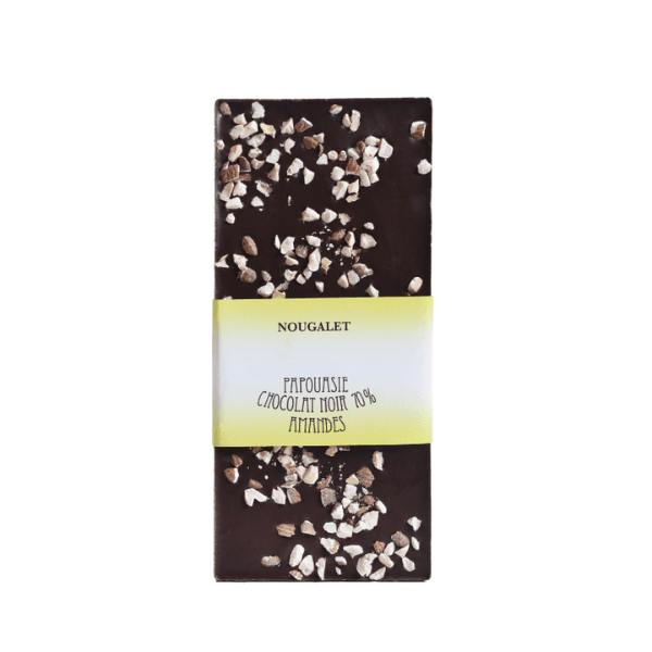 nougalet tablette noir eclats d'amandes