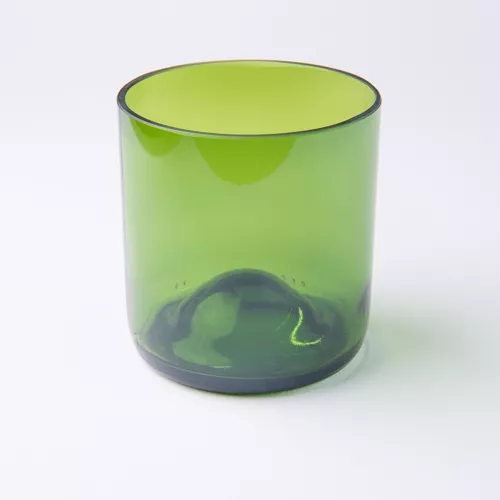 plates & culotees lot de 4 verres verts