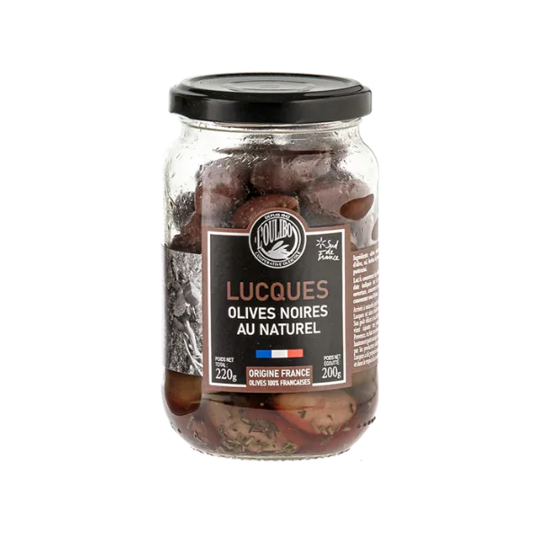 l'oulibo olives lucques noires au naturel