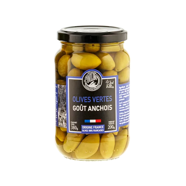 l'oulibo olives vertes gout anchois