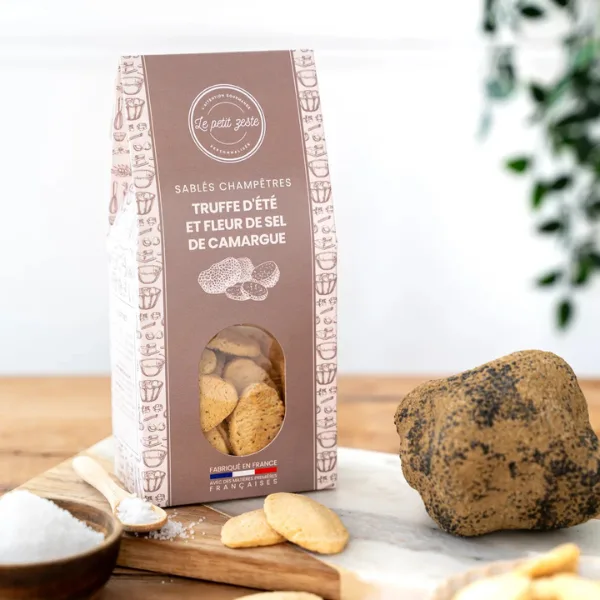 le petit zeste sables champetres truffe d'ete et fleur de sel